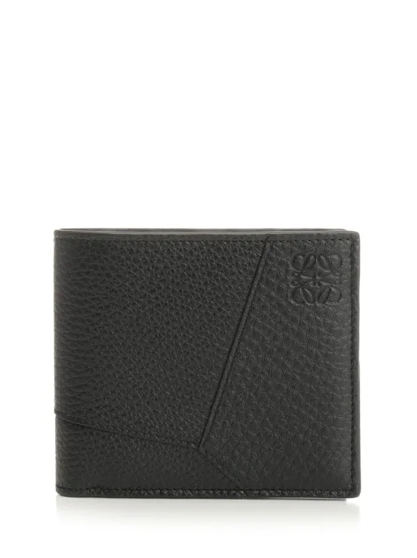 Puzzle Edge Bifold Wallet Wallets Black made by Loewe