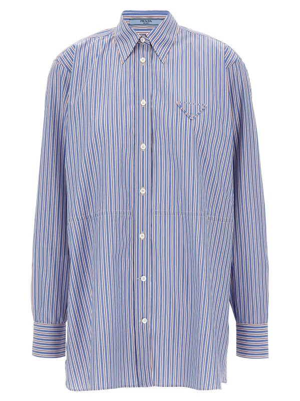 Striped Shirt Shirt And Blouse Multicolor made by Prada