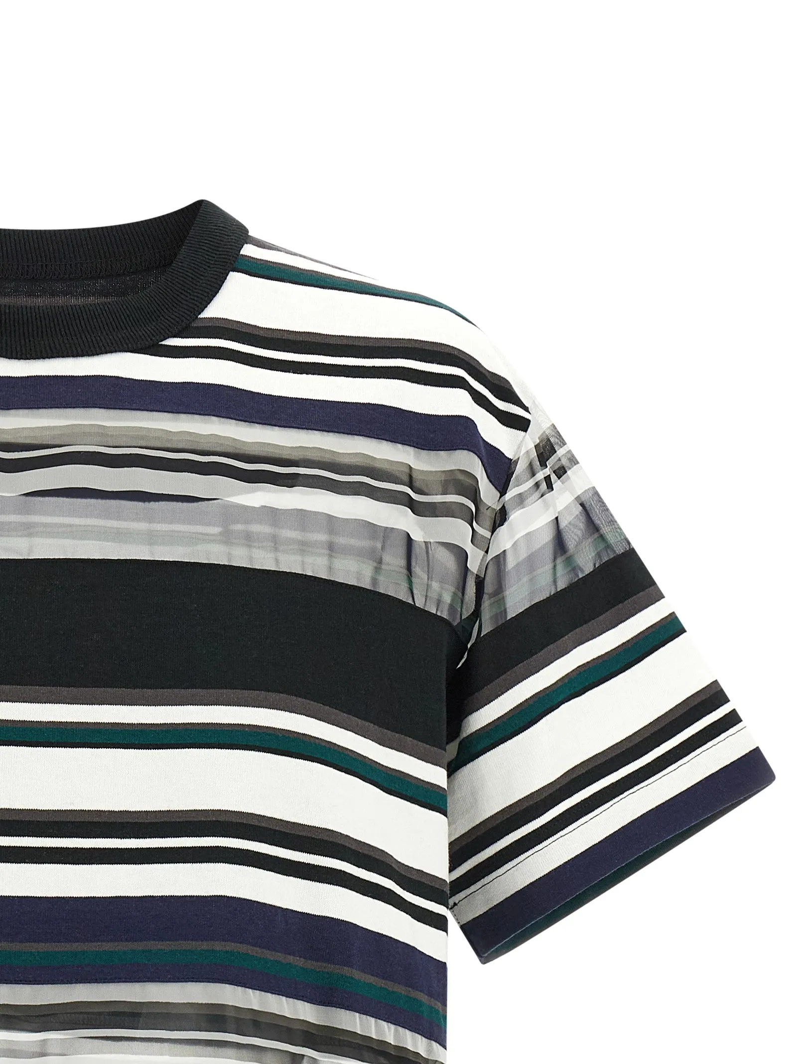 Organza Insert T-Shirt Multicolor sold by Wanan Luxury product image thumbnail 3