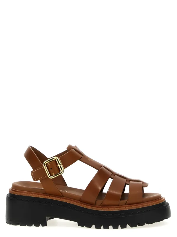 Monolith Sandals Brown made by Prada