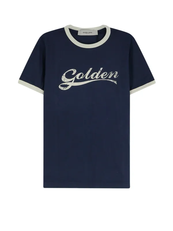 T-Shirts And Polos Blue Heritage White made by Golden Goose