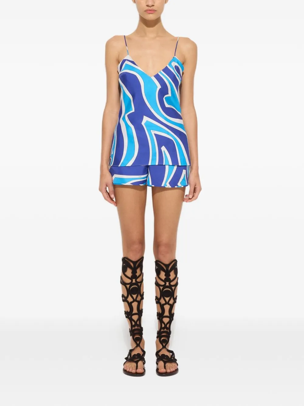 Printed Silk Top sold by Wanan Luxury product image thumbnail 2