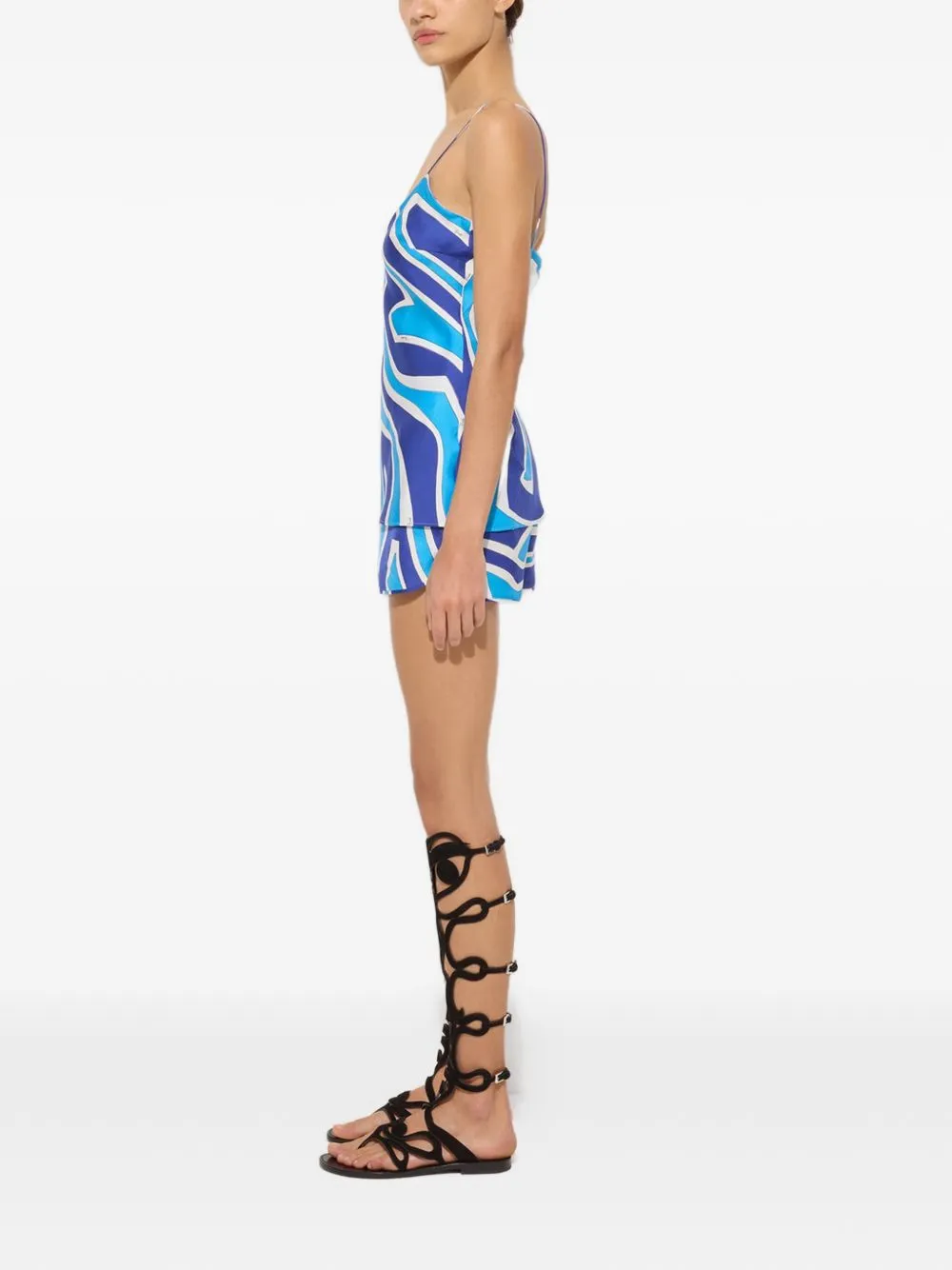 Printed Silk Top sold by Wanan Luxury product image thumbnail 3
