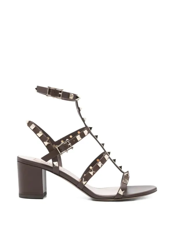 Rockstud 60 Leather Ankle Strap Sandals made by Valentino Garavani