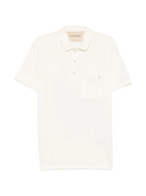 Vgold Cotton Polo Shirt made by Valentino Garavani