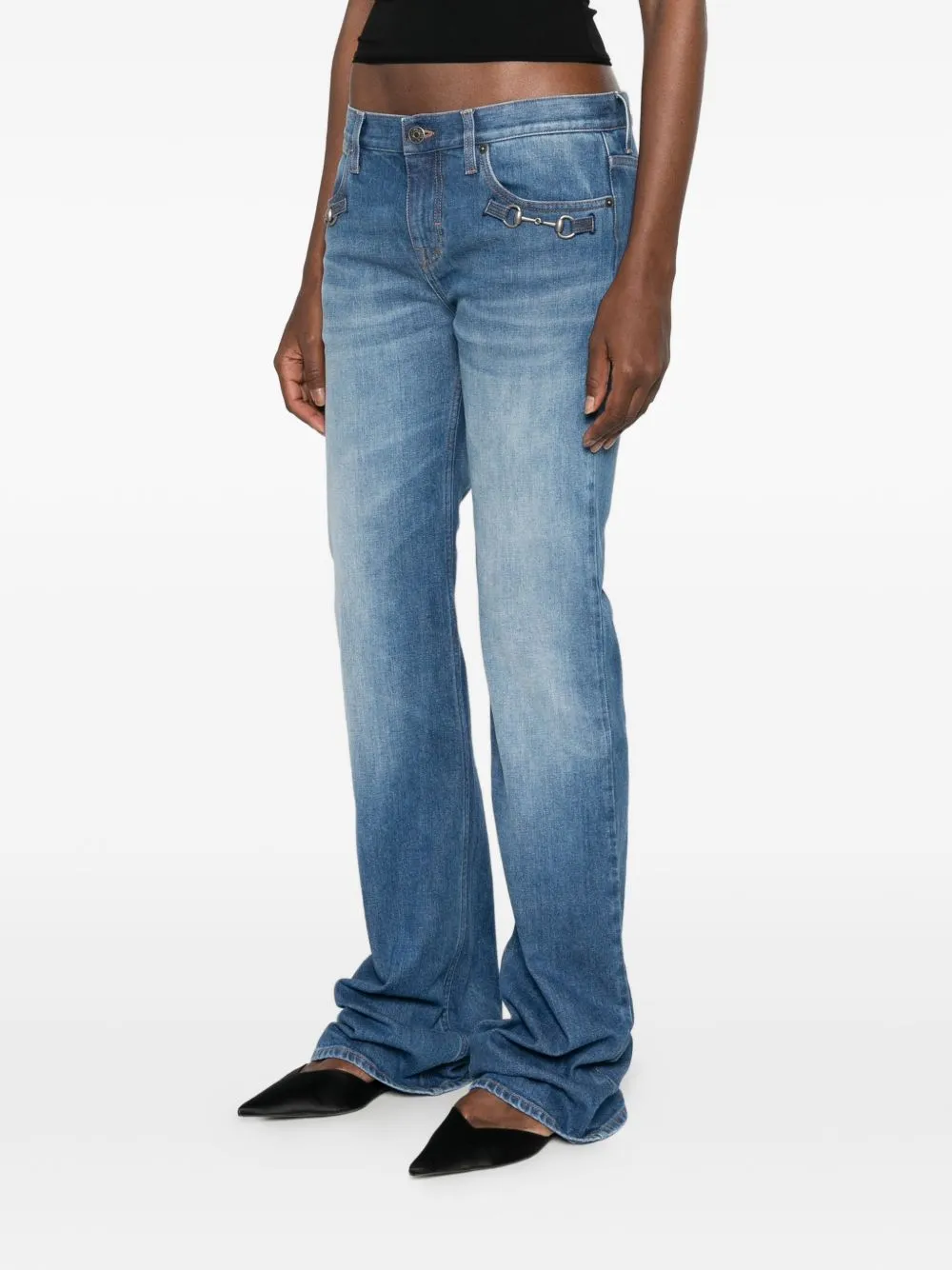 Horsebit Denim Jeans sold by Wanan Luxury product image thumbnail 4