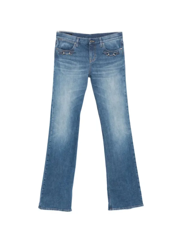Horsebit Denim Jeans made by Gucci