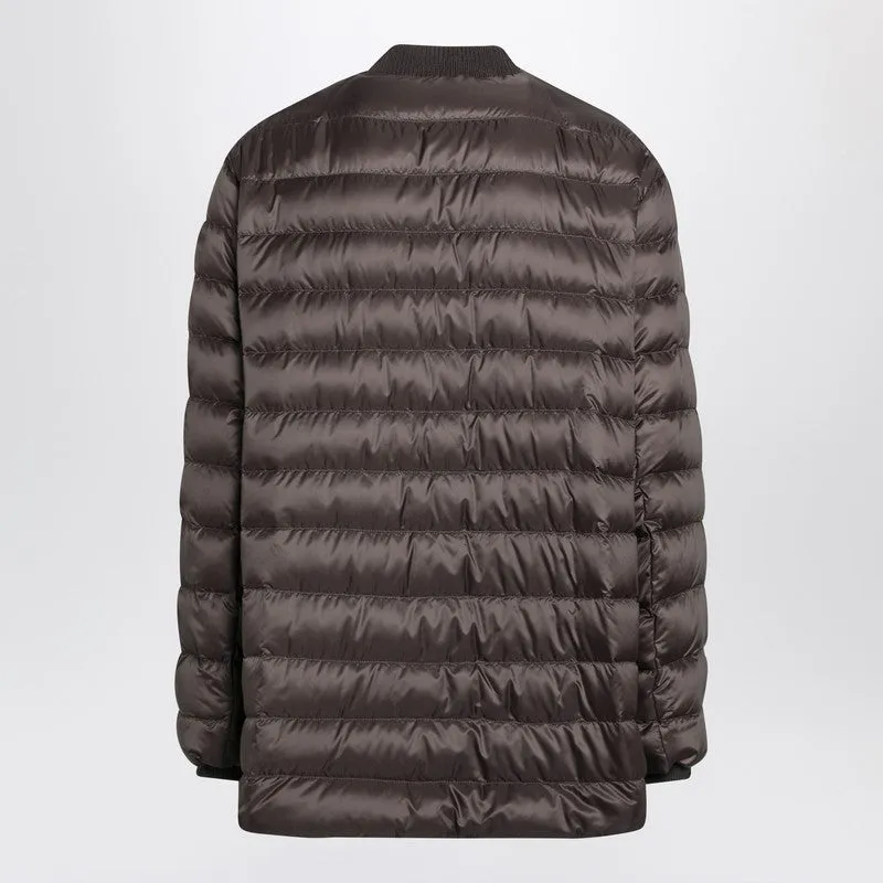 Mud-Colored Quilted Zip-Up Down Jacket sold by Wanan Luxury product image thumbnail 2