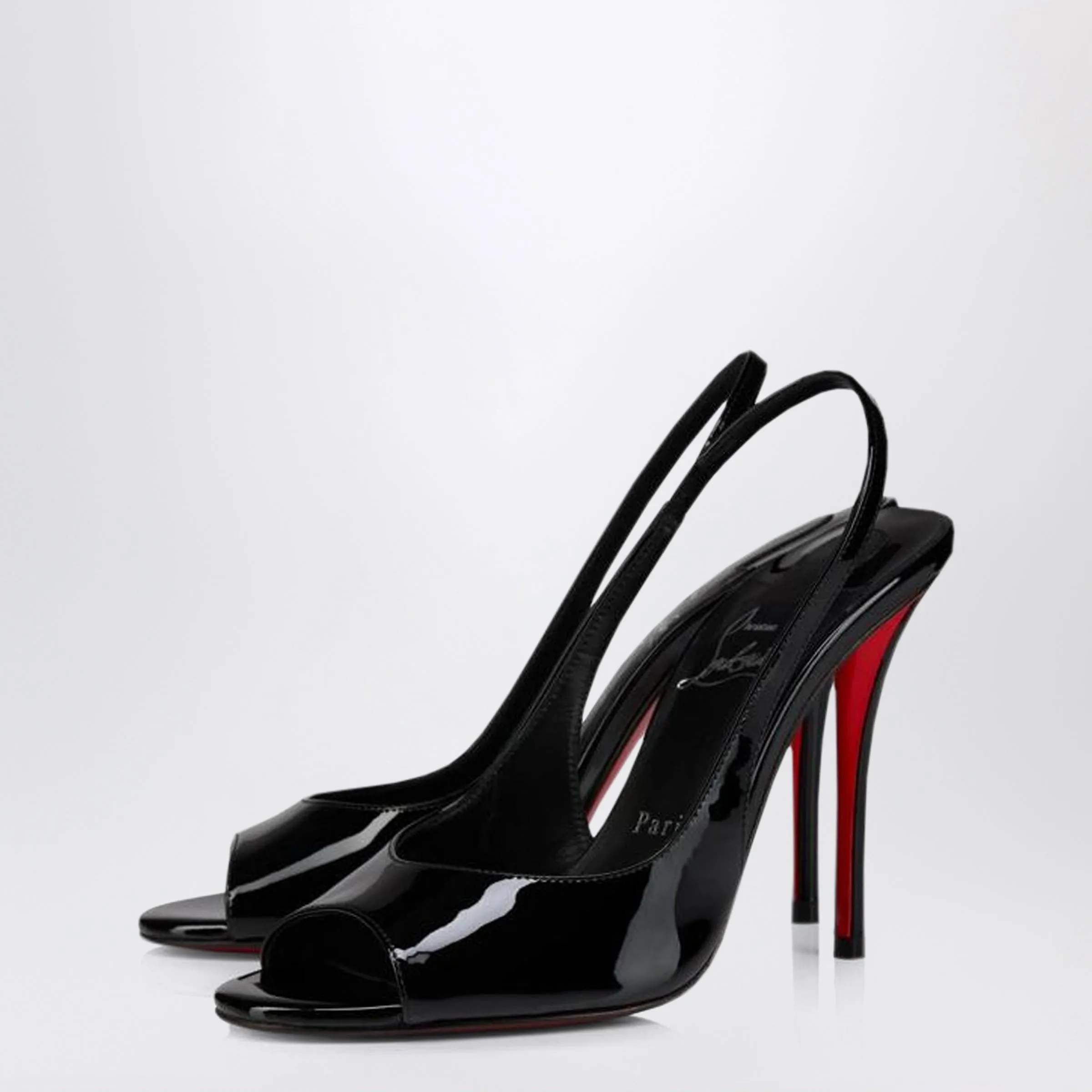 Sofia Z Slingback Pumps In Black Patent Leather sold by Wanan Luxury product image thumbnail 2