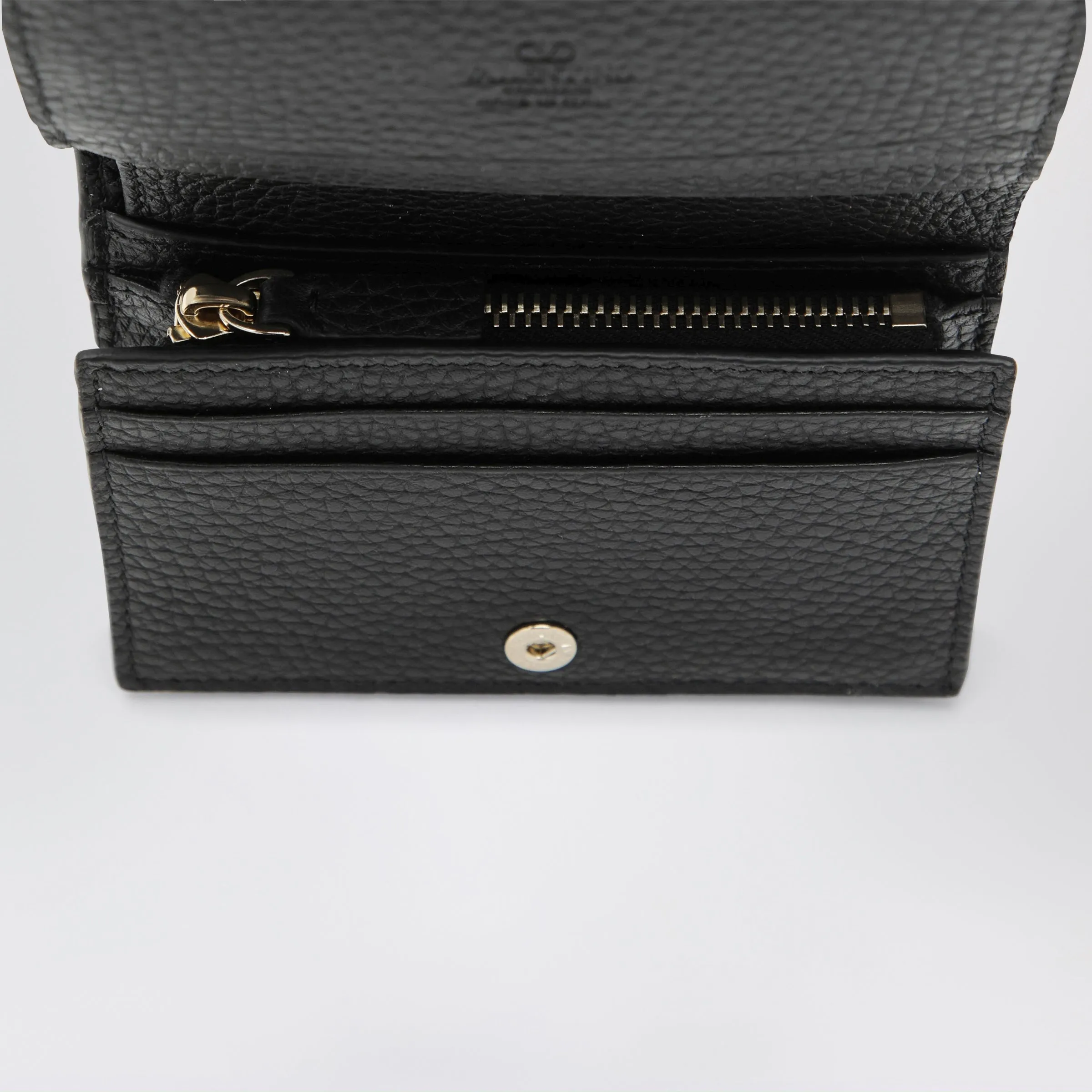 Black Rockstud Leather Wallet sold by Wanan Luxury product image thumbnail 3