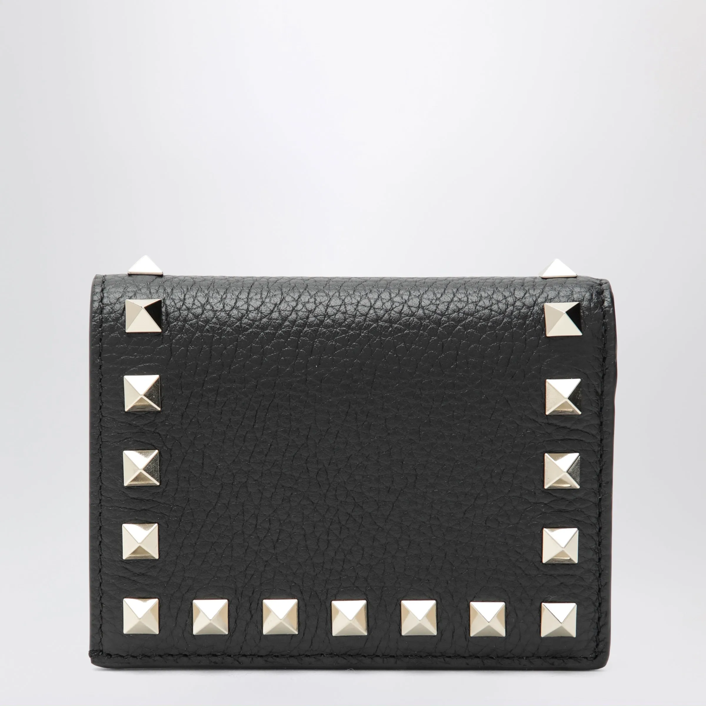 Black Rockstud Leather Wallet sold by Wanan Luxury product image thumbnail 2