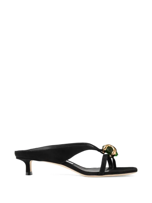 Emeri Suede Leather Sandals made by Jimmy Choo