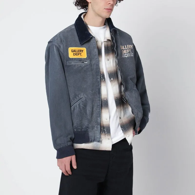 Navy Cotton Zip Jacket made by Gallery Dept.