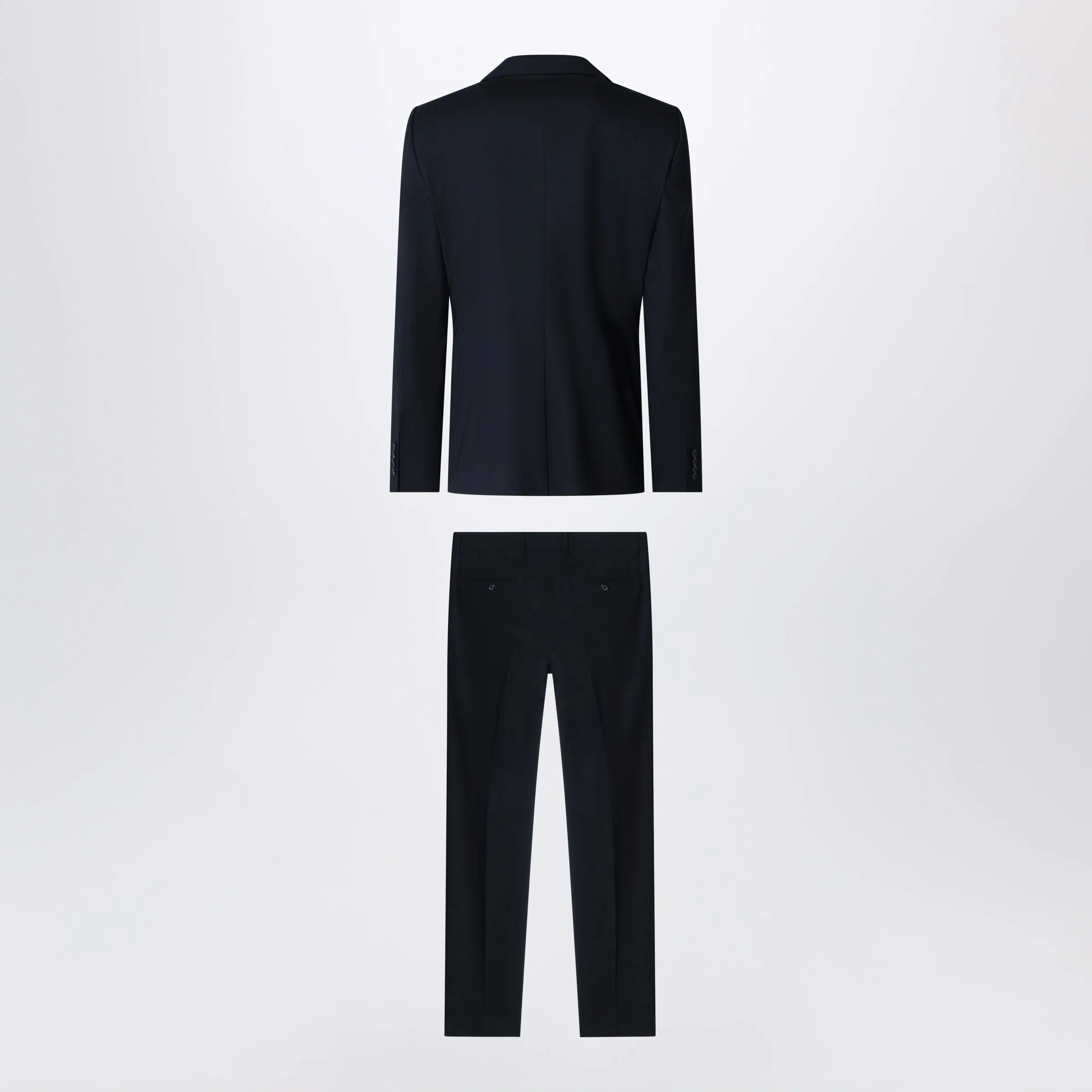 Blue Stretch Wool Single-Breasted Suit sold by Wanan Luxury product image thumbnail 2