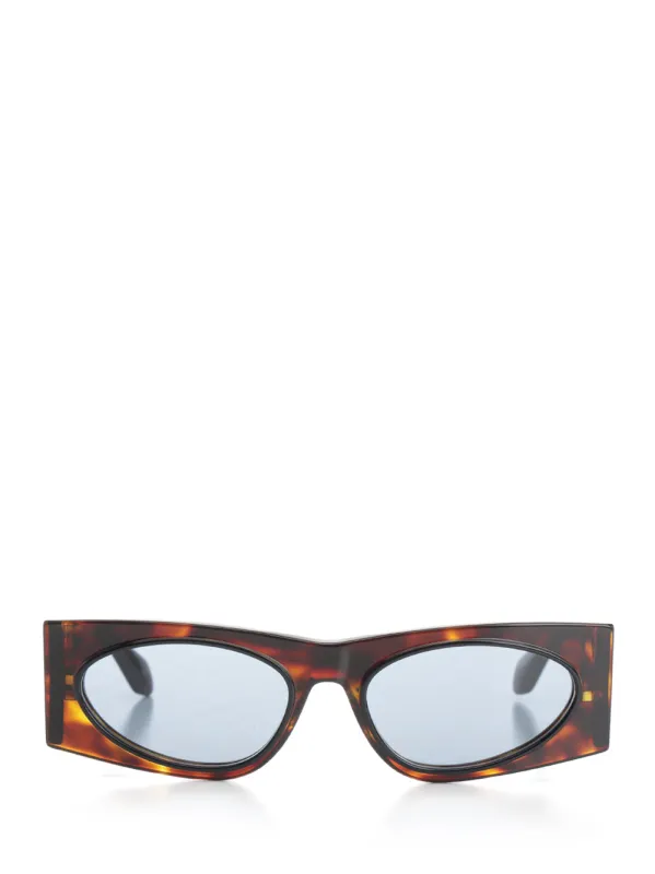 Cat-Eye Sun Glasses Brown made by Alaia