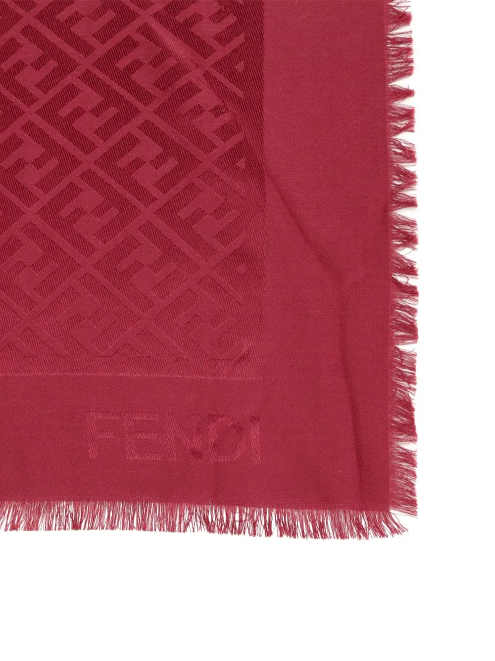 Ff Shawl Scarves And Foulards Bordeaux sold by Wanan Luxury product image thumbnail 2