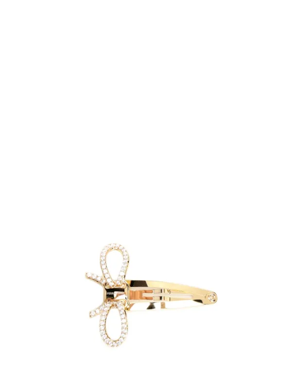 Bow Hair Clip Accessori Per Capelli Gold made by Salvatore Ferragamo