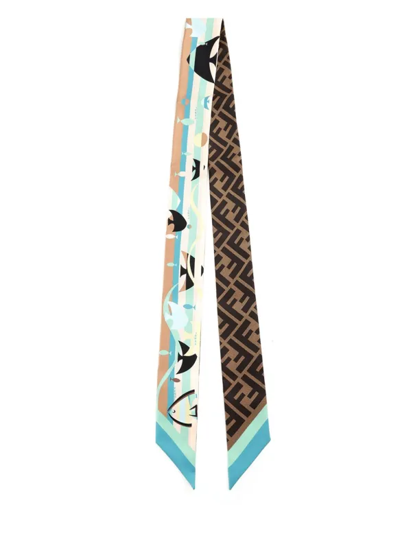 Wrappy Bandeau Scarves And Foulards Multicolor made by Fendi