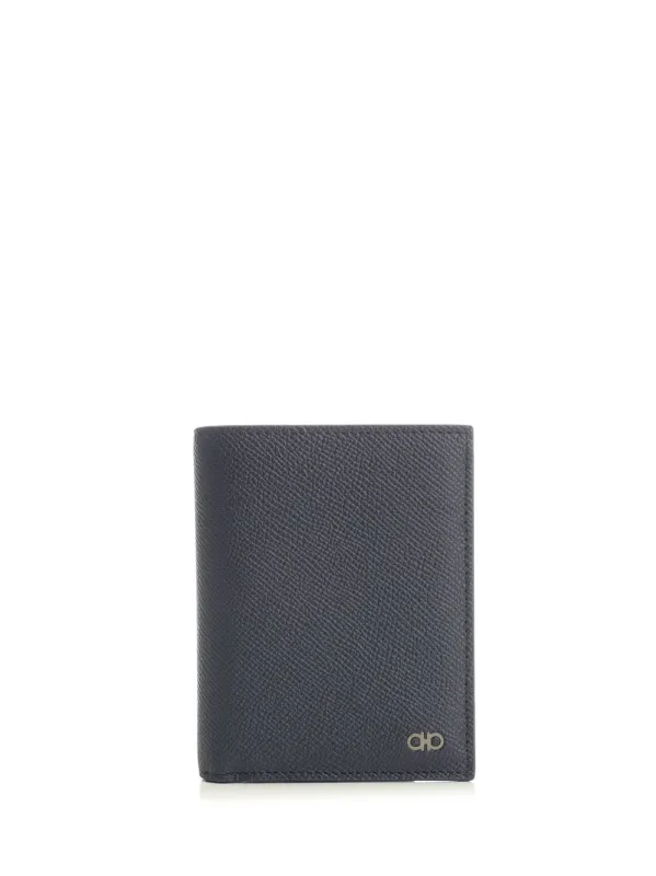 Mini Gancini Wallet Wallets Blue made by Salvatore Ferragamo