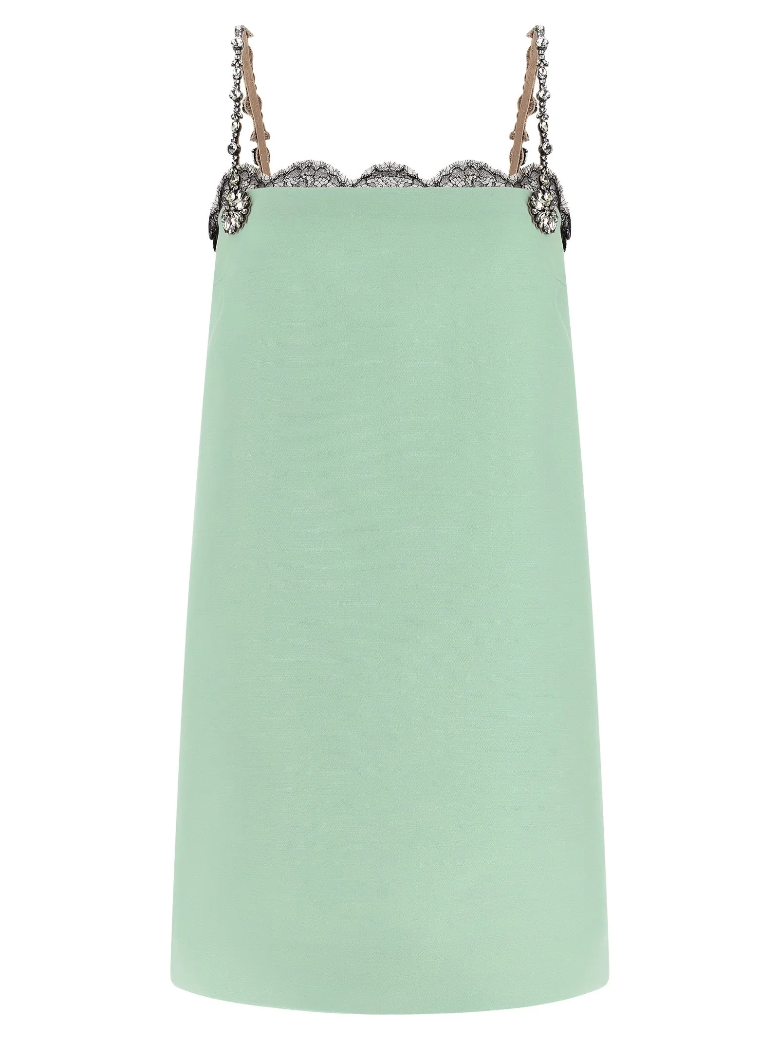 Valentino Garavani Crystal Embroidery Dress Dresses Green sold by Wanan Luxury