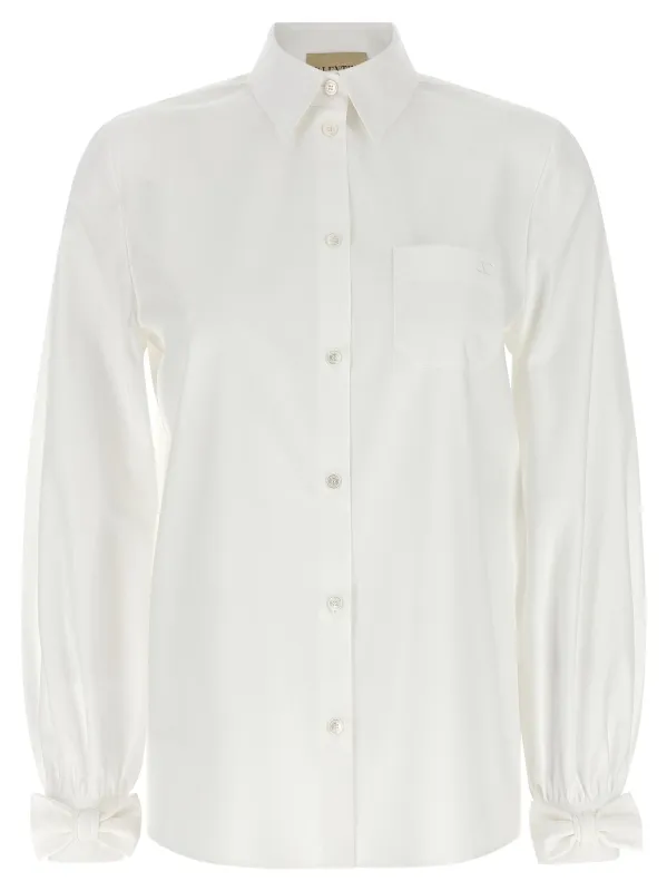 Poplin Shirt Shirt And Blouse White made by Valentino Garavani