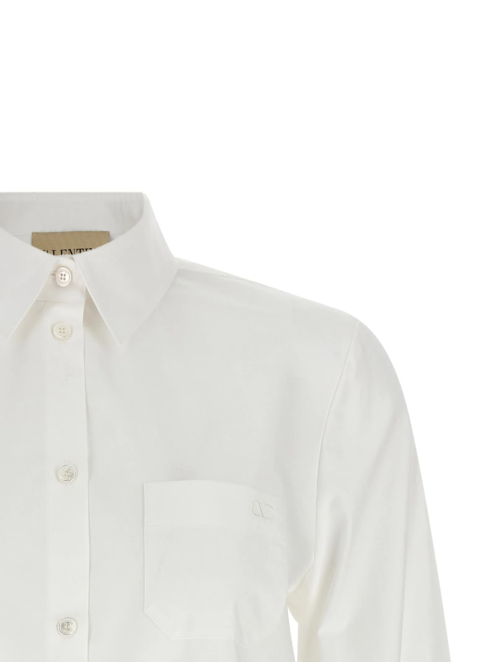 Poplin Shirt Shirt And Blouse White sold by Wanan Luxury product image thumbnail 3
