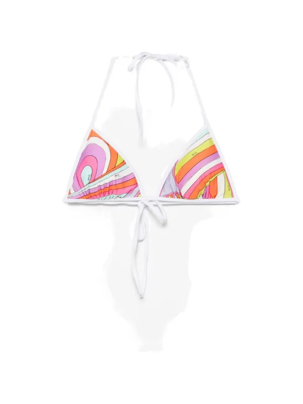 Printed Bikini Top made by Emilio Pucci