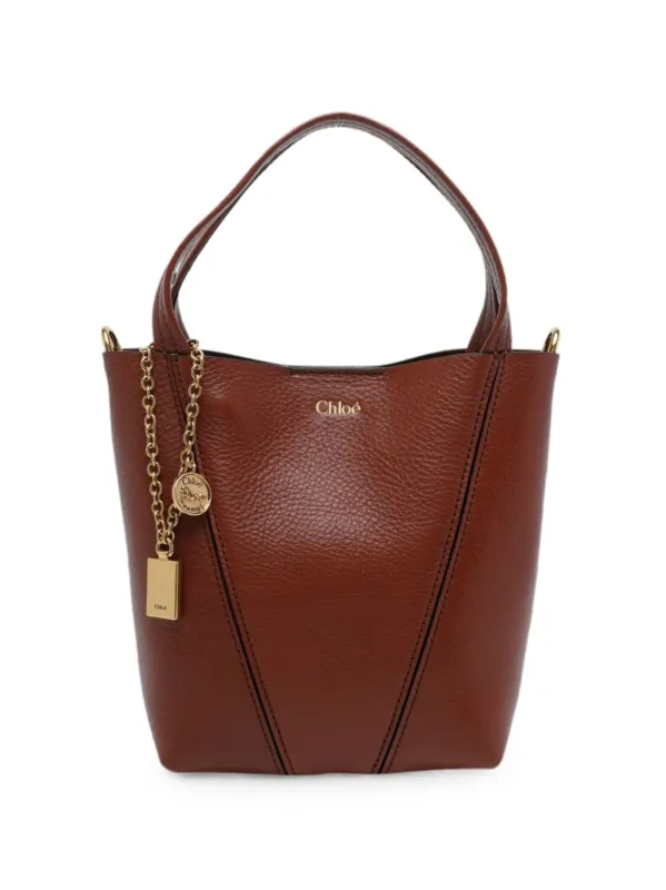 ChloƩ Spin Small Leather Tote made by Chloe