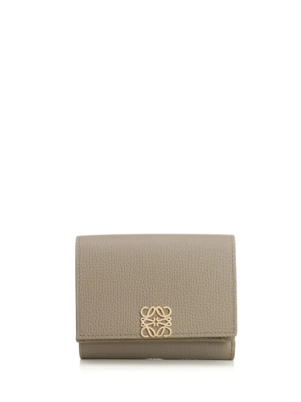 Trifold Wallet Wallets Beige made by Loewe