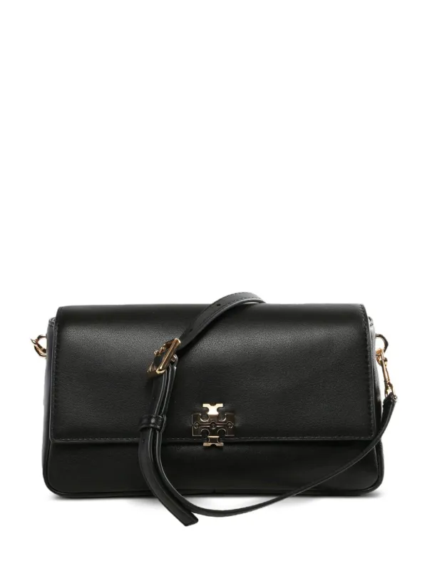 Charlie Small Leather Shoulder Bag made by Tory Burch