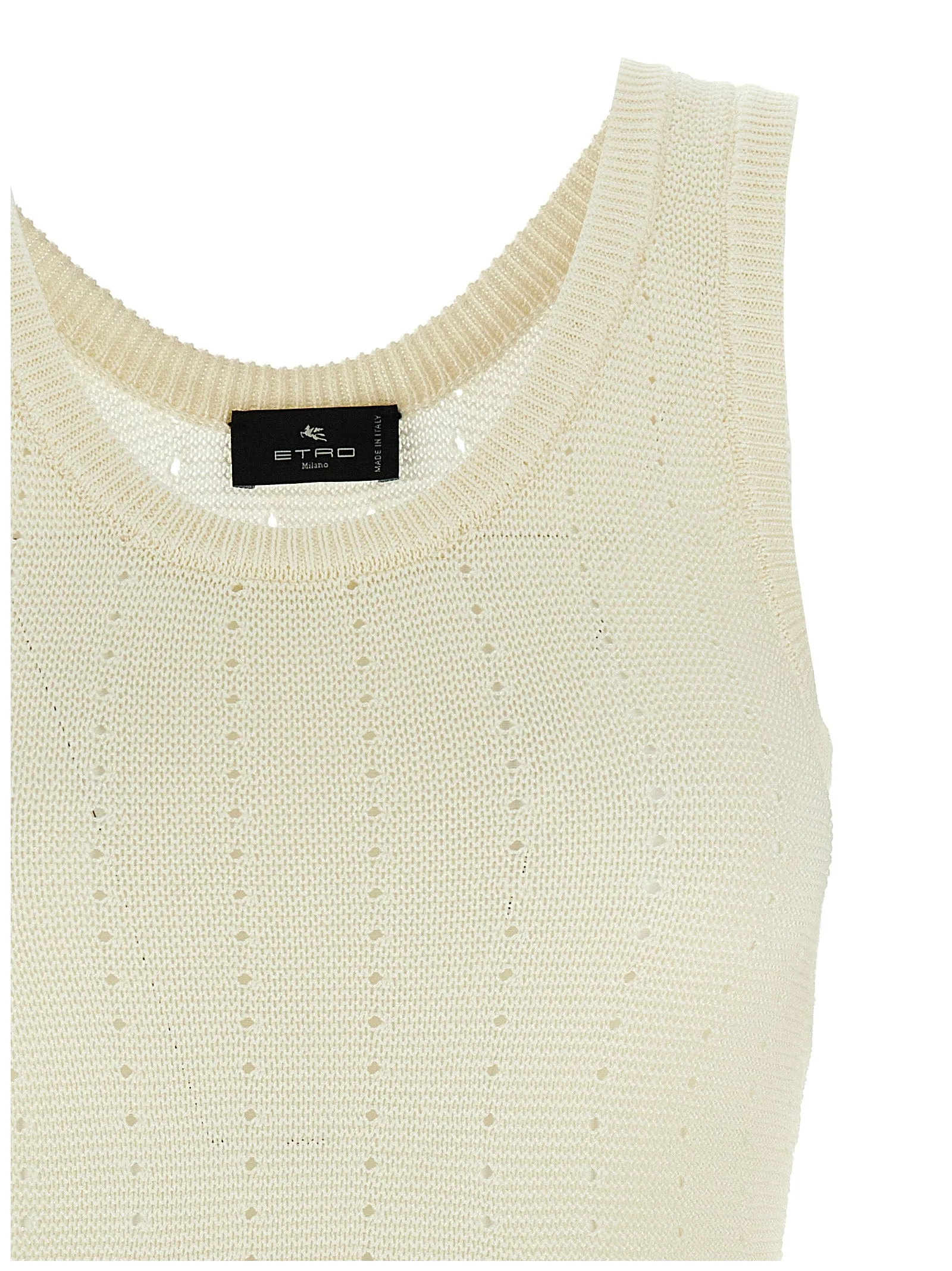 Punched Top Tops White sold by Wanan Luxury product image thumbnail 3