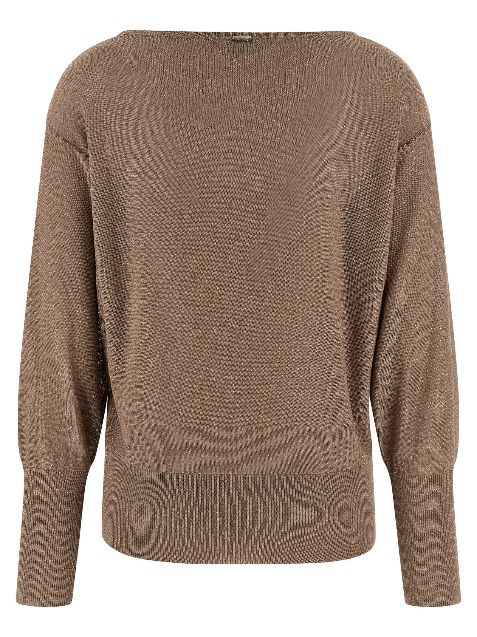 Lamé And Sequin Yarn Sweater Sweaters And Cardigans Brown sold by Wanan Luxury product image thumbnail 2