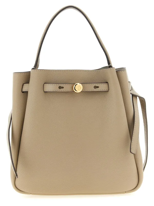 Romy Hand Bags Beige made by Tory Burch