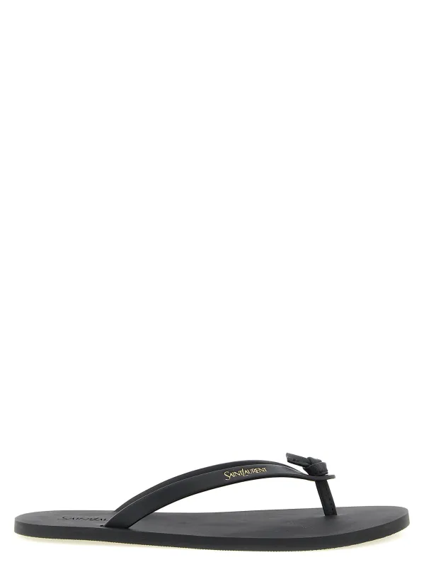 Pool Sandals Black made by Yves Saint Laurent