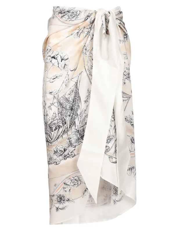 Travel Skirts Beige made by Salvatore Ferragamo
