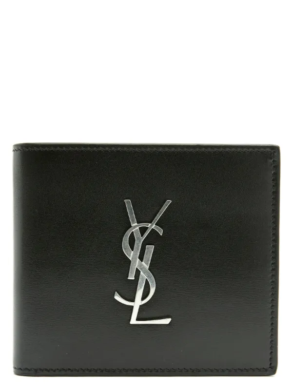 Logo Wallet Wallets And Card Holders Black made by Yves Saint Laurent