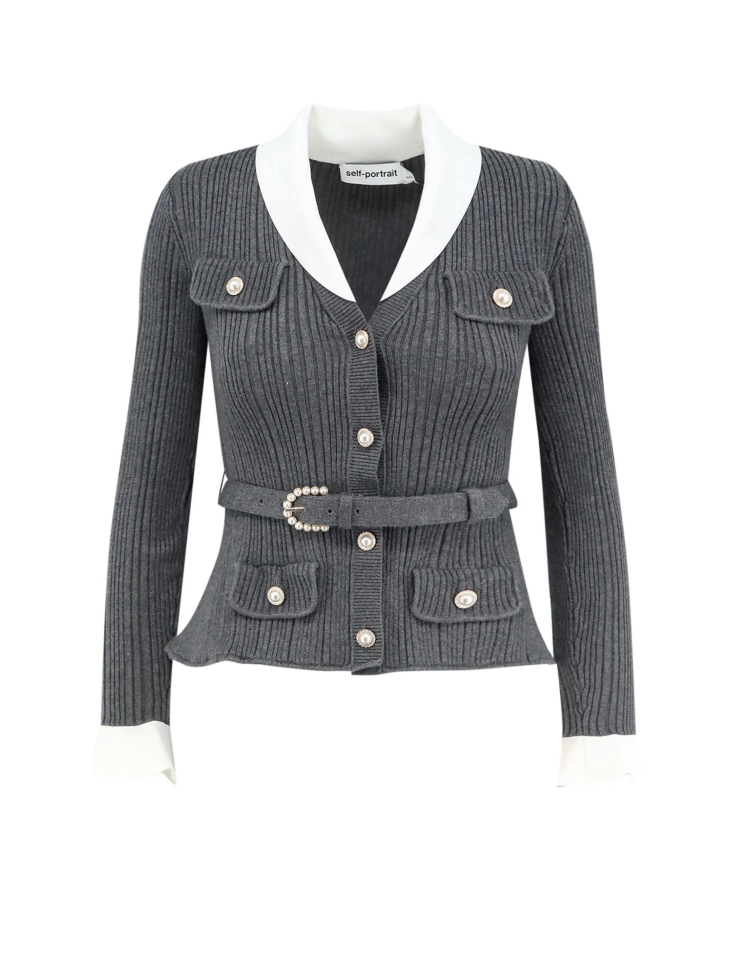 Fitted Ribbed Cardigan sold by Wanan Luxury