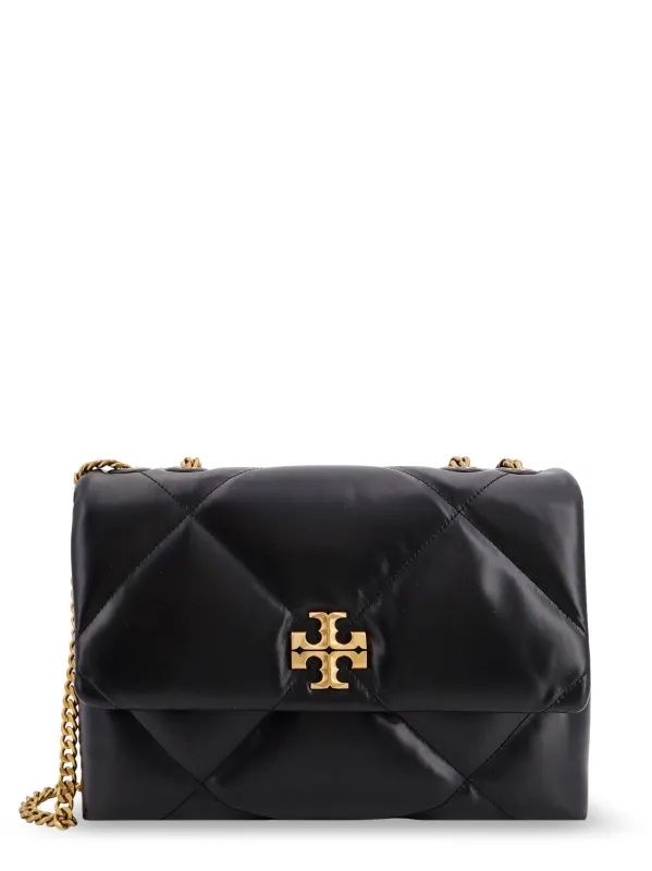 Kira Diamond Quilt Convertible Leather Crossbody Bag made by Tory Burch