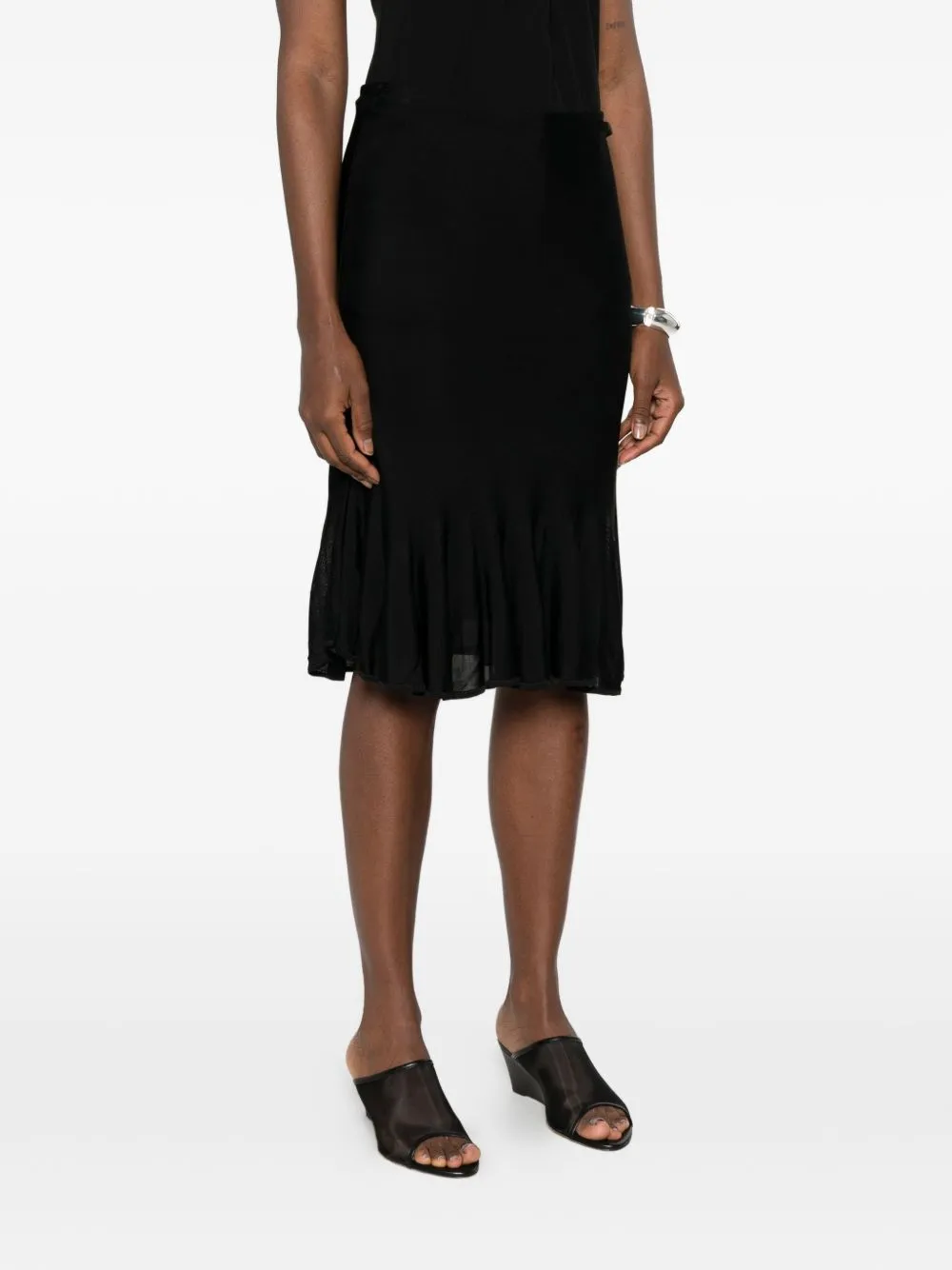 Fluted Midi Skirt sold by Wanan Luxury product image thumbnail 5