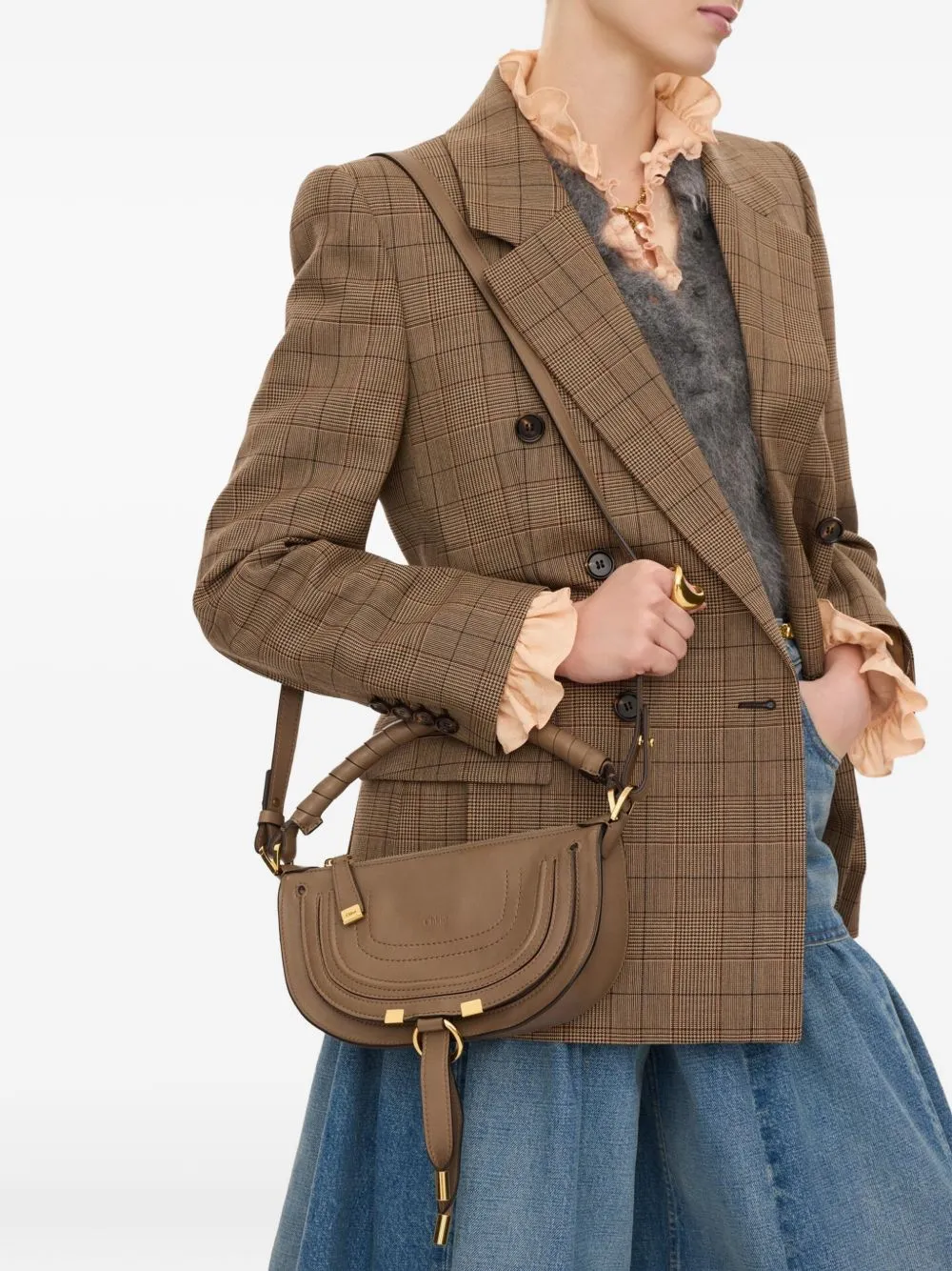 Marcie Mini Leather Shoulder Bag sold by Wanan Luxury product image thumbnail 4