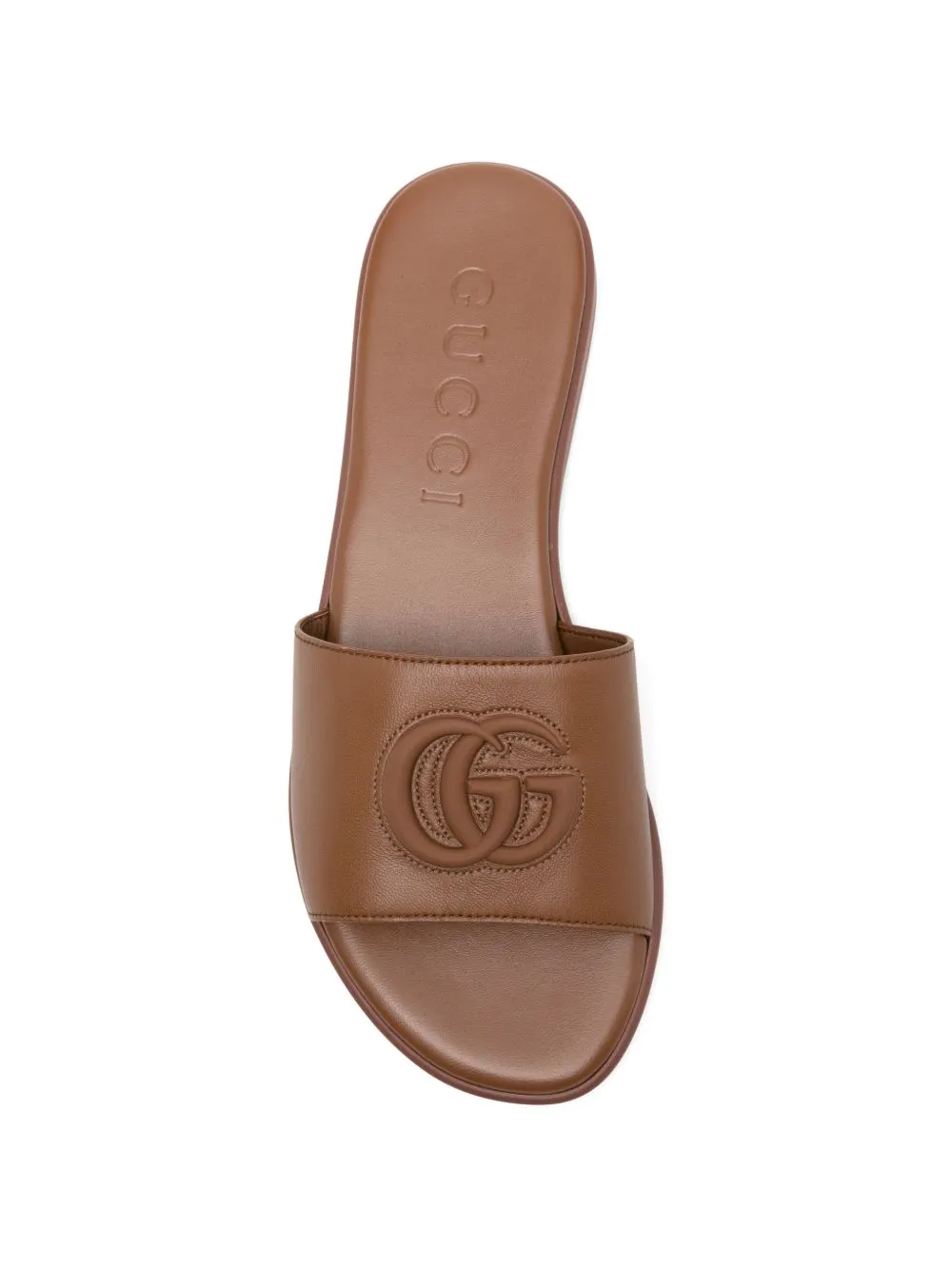 Double G Leather Falt Sandals sold by Wanan Luxury product image thumbnail 3