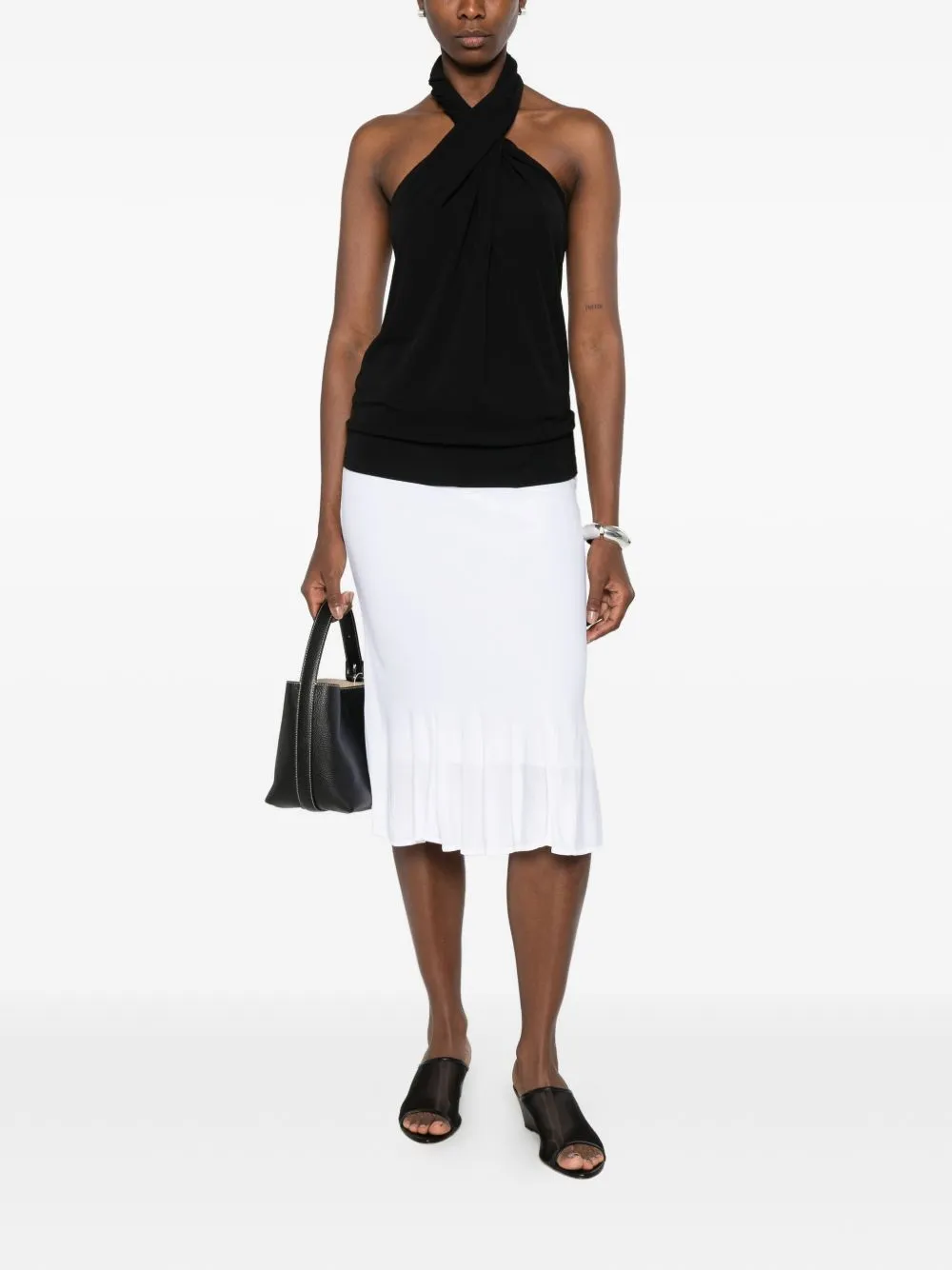 Fluted Midi Skirt sold by Wanan Luxury product image thumbnail 5