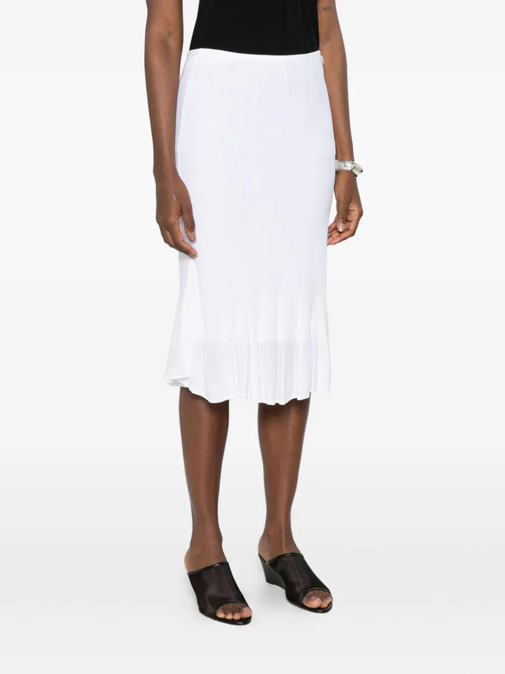 Fluted Midi Skirt sold by Wanan Luxury product image thumbnail 3