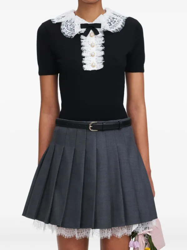 Lace Collar Top made by Self-Portrait