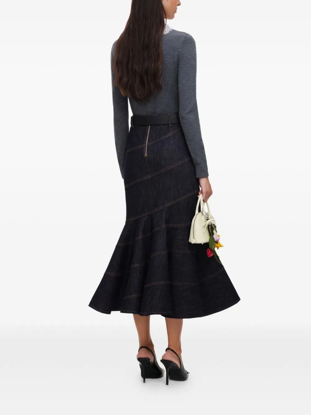 Lace Collar Cardigan sold by Wanan Luxury product image thumbnail 5