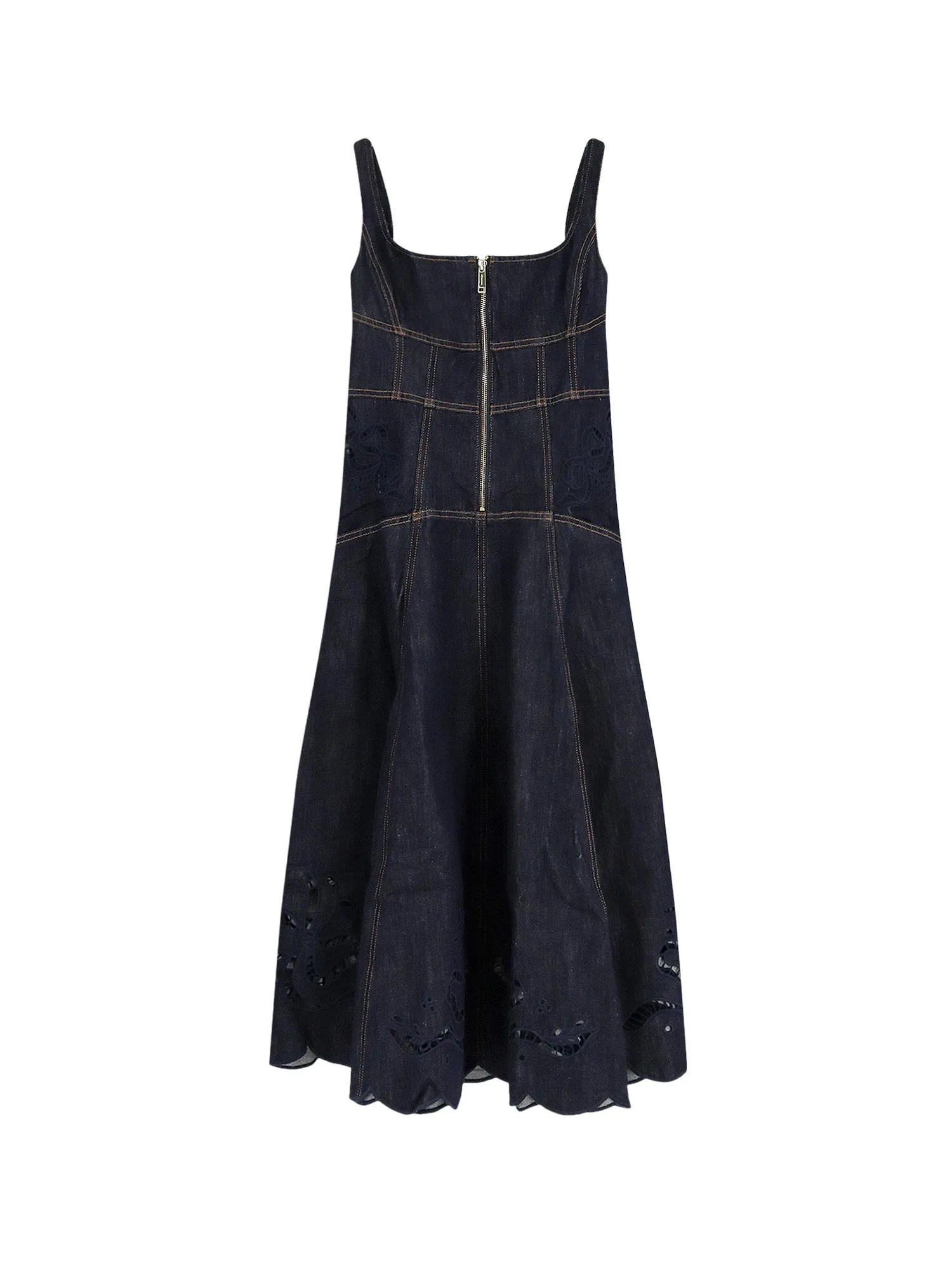 Denim Midi Dress sold by Wanan Luxury