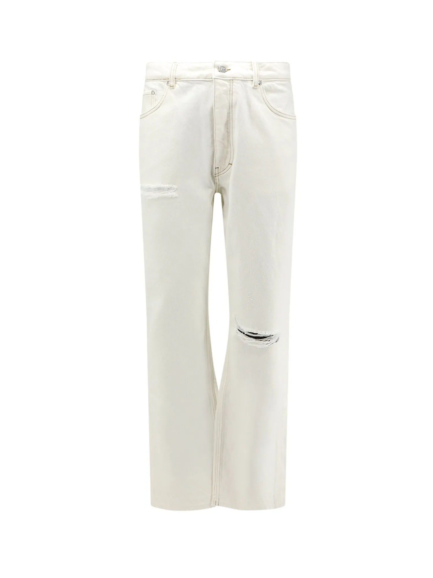 Heaton White Denim Jeans sold by Wanan Luxury