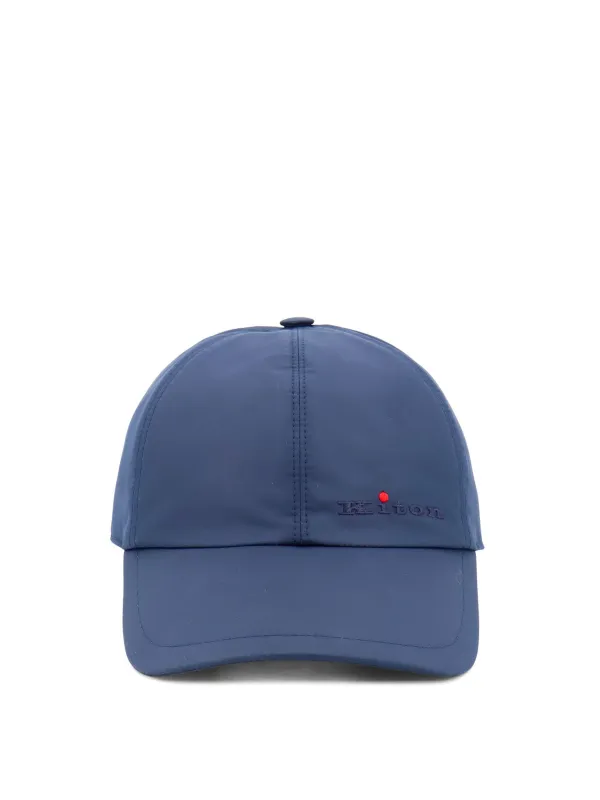 Nylon Hat With Embroidered Logo On The Front made by Kiton