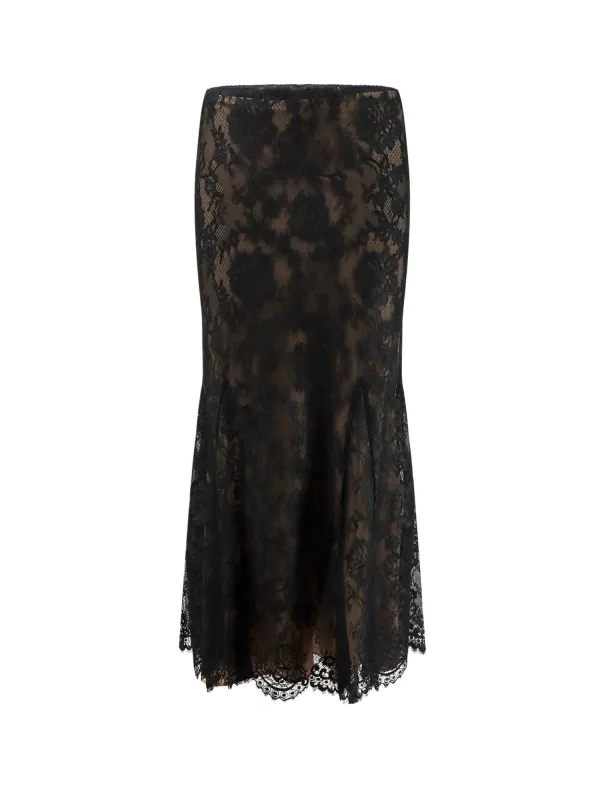 Lace Midi Skirt made by Self-Portrait