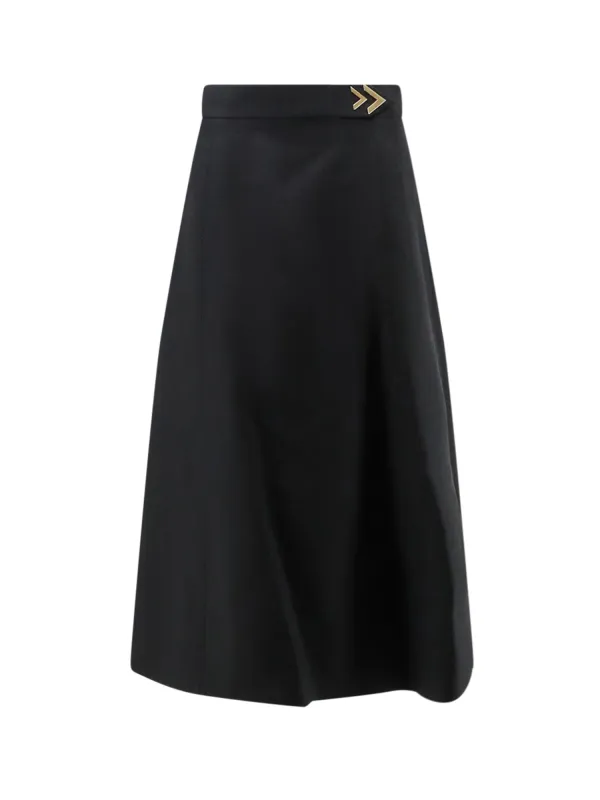 Crepe Couture Midi Skirt made by Valentino Garavani